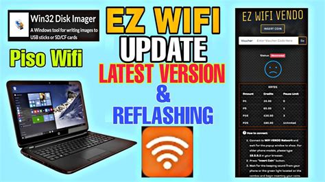 Piso wifi vendo admin panel operation using Ez Wifi software.